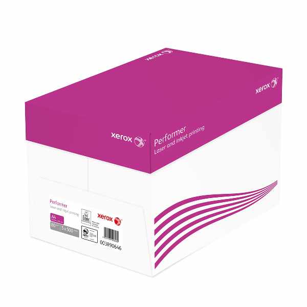 XEROX Kopierpapier PERFORMER Din A4, 80g/qm, 1 Karton mit 2500 Blatt.