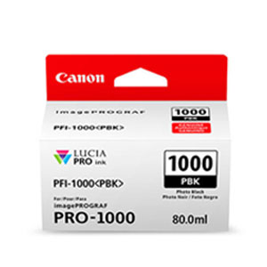 CANON Tinten <b>Photo Black</b> PFI-1000PBK, 80 ml, für iPF Pro 1000