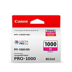 CANON Tinten <b>Magenta</b> PFI-1000M, 80 ml, fr iPF Pro 1000