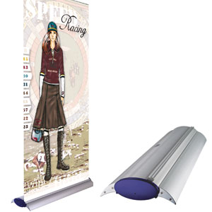 EMBLEM EASY Roll Up Pro WING Display<br />Sichtmaß: 85 cm x 233 cm