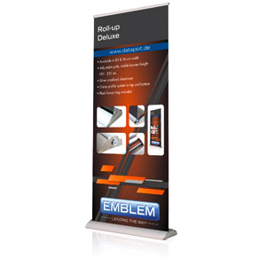 EMBLEM EASY Roll Up DELUX<br />Display Maß: 83 cm x 200 cm