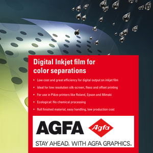 AGFA CopyJet Film, Digitaler Siebdruckfilm für Injet-Drucker, optimal für Sieb-, Offset, Schilder und Flexodruck (Screen Film)