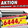 EPSON STYLUS PRO 11880 / Cash-Back Aktion, g�ltig bis 31.03.2012