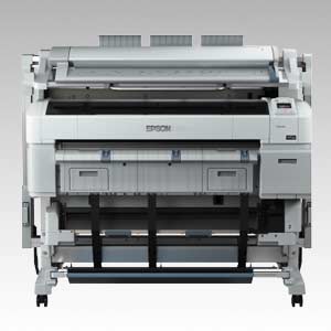 EPSON SureColor SC-T5200 D MFP PS, Doppelrolle, Scannfunktion,Adobe Postscript, 4-Farb Rollen-Drukcer und Kopierer mit 36 Zoll Scan und Druckbreite