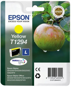 EPSON Tintenpatrone YELLOW (L) DURABrite Ultra Tinte | T1294