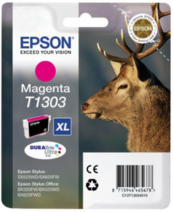 EPSON Tintenpatrone MAGENTA (XL) DURABrite Ultra Tinte | T1303