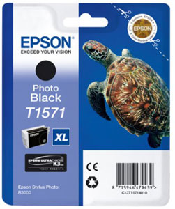 Original EPSON Tintenpatrone | Photo Black|25,9ml | T1571