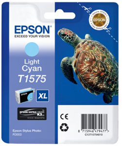 Original EPSON Tintenpatrone | Light Cyan|25,9ml | T1575