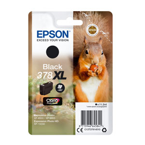 EPSON Tinte BLACK 378XL CLARIA PHOTO HD INK, 11,3 ml<br>fr XP-8500, XP-15000