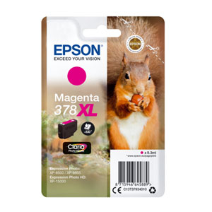EPSON Tinte MAGENTA 378XL CLARIA PHOTO HD INK, 9,3 ml<br>für XP-8500, XP-15000