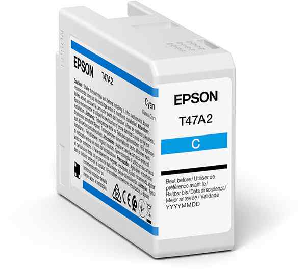 EPSON Tinte T47A2 CYAN, 50 ml <br>fr Epson SureColor SC-P900