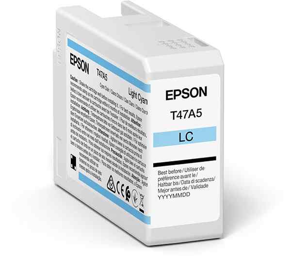 EPSON Tinte T47A5 LIGHT CYAN, 50 ml <br>fr Epson SureColor SC-P900