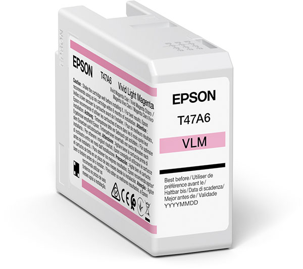 EPSON Tinte T47A6 VIVID LIGHT MAGENTA, 50 ml <br>fr Epson SureColor SC-P900