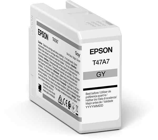 EPSON Tinte T47A7 GRAY, 50 ml <br>fr Epson SureColor SC-P900