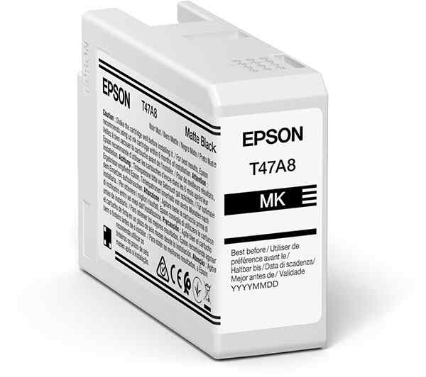 EPSON Tinte T47A8 MATTE BLACK, 50 ml <br>fr Epson SureColor SC-P900