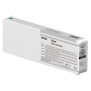 EPSON T8049 LIGHT LIGHT BLACK, Tinte | 700 ml<br />für Epson SureColor SC-P Serie