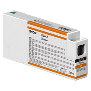 EPSON T824A ORANGE, Tinte | 350 ml<br />für Epson SureColor SC-P Serie