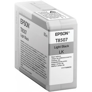 EPSON Tinte T8507 LIGHT BLACK | 80 ml<br />fr Epson SureColor SC-P800