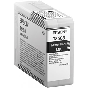 EPSON Tinte T8508 MATTE BLACK, 80 ml<br />fr Epson SureColor SC-P800