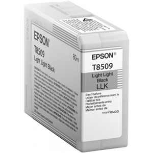 EPSON Tinte T8509 LIGHT LIGHT BLACK, 80 ml<br />für Epson SureColor SC-P800