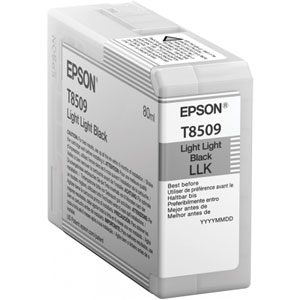 EPSON Tinte T8509 LIGHT LIGHT BLACK, 80 ml<br />fr Epson SureColor SC-P800