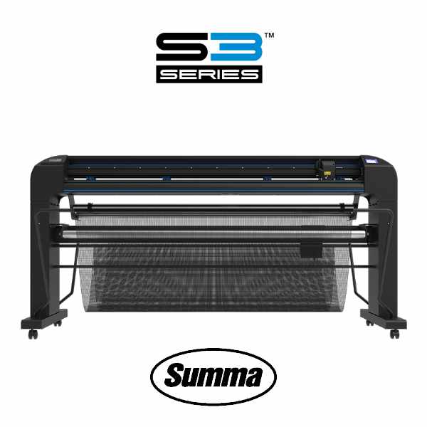 Summa S3-D160 Schneideplotter, mit Stnder, Korb, OPOS-X und Bogenabschneidesystem | Schneidebreite 160 cm