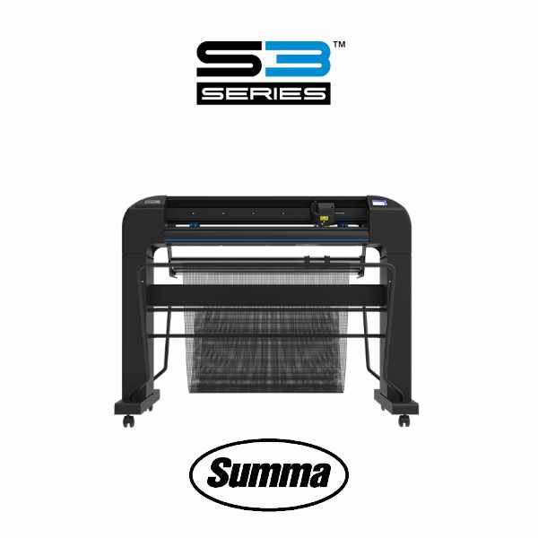 Summa S3-D75 Schneideplotter mit Schleppmesser, mit inegriertem Snder und Korb, OPOS-X und Bogenabschneidesystem | Schneidebreite 75 cm