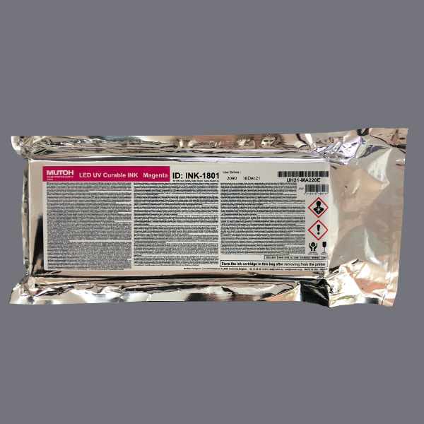 MUTOH LED UV Tinten UH21MA220E, MAGENTA für Mutoh ValueJet 426UF/626UF 1626UH/1638UH | 220 ml<br><b>SONDERPOSTEN :: MHD 18. Dezember 2021</b>