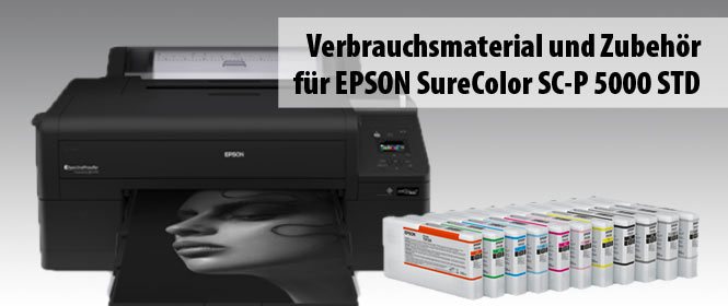 Epson SC-P 5000 STD, passende Tinten, Verbrauchsmaterial  und Zubehr