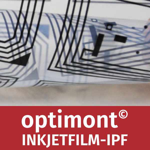 optimont® IPF-HS Siebdruckfilm, hochwertiger Inkjet-Film für Siebdruck, Schilderdruck, Offsetdruck, Tampondruck, Flexodruck | 165 µ