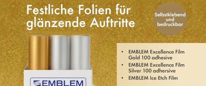 Festliche Folien fr gla¨nzende Auftritte